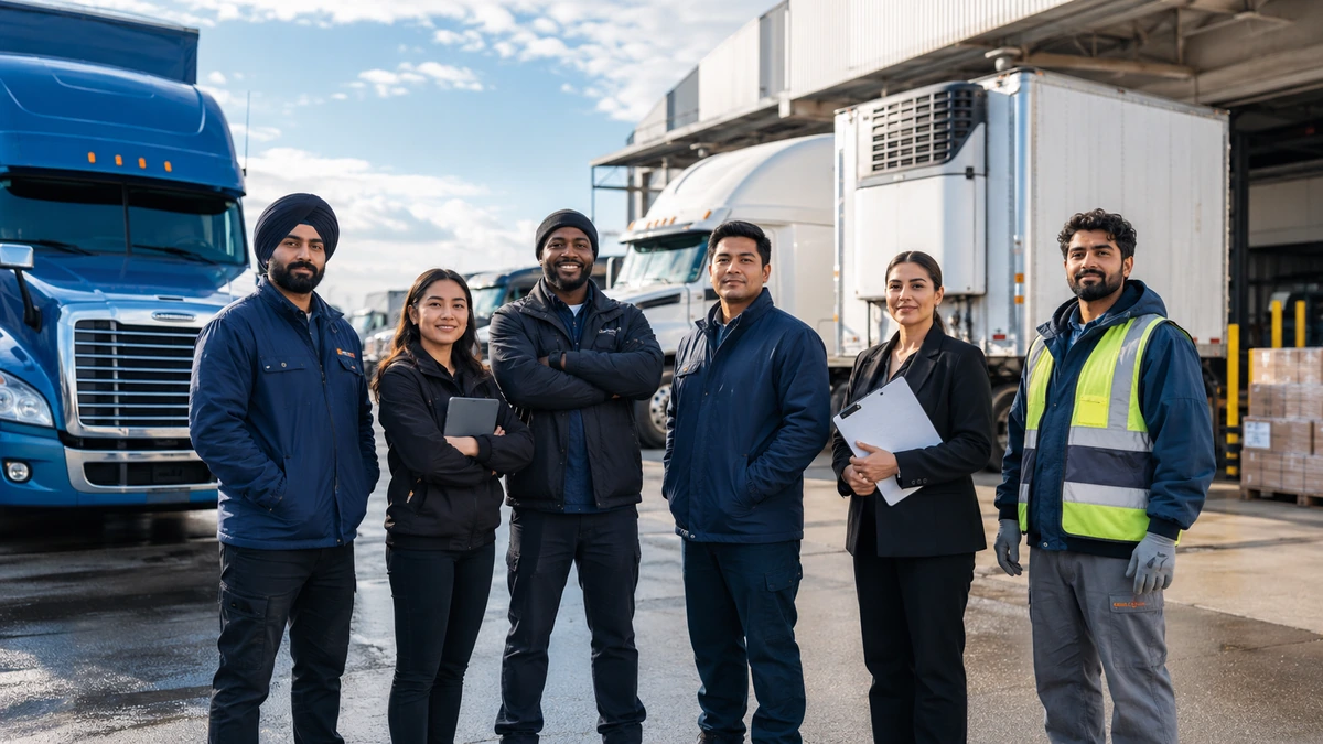 Truck driver jobs in Canada for foreigners in 2026 across long-haul driving, delivery, refrigerated transport, logistics, fleet supervision, and warehouse loading work
